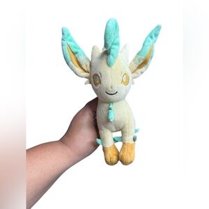 Pokemon Center Leafeon Poke Plush 8 Inches Eevee Evolution Stuffed Animal Mini